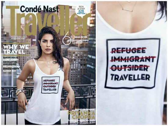 Priyanka Chopra’s refugee T-shirt stirs controversy