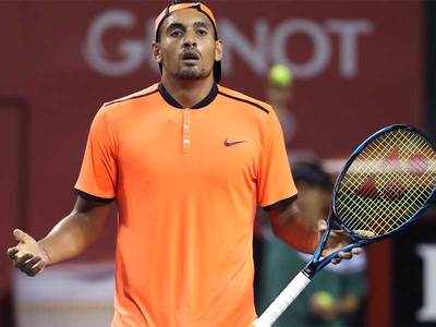 Kyrgios courts more trouble; Nadal ousted