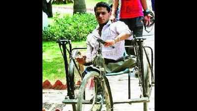 Nashik boy designs tricycle with many special features for disabled