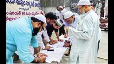 Uniform Civil Code: Protests at mosques in Hyderabad