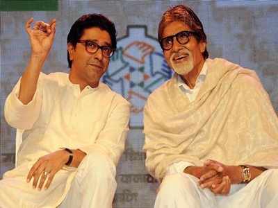 Big B's 'timely' return gift to Raj Thackeray's son