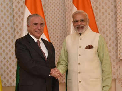 PM Narendra Modi meets Brazilian President