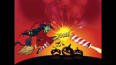Bomb scares away broom in Diwali-Halloween clash