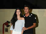 Chunky Pandey poses with his daughter Alanna