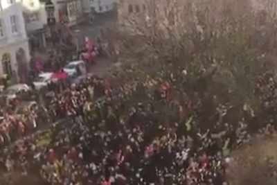 Thousands of women in Iceland leave work at exactly 2:38 PM to protest against gender gap in wages