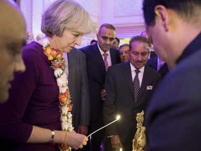 Theresa May praises British-Indians in Diwali message