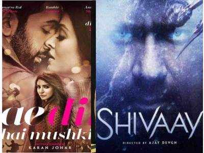 'Shivaay', 'Ae Dil Hai Mushkil' fight it out in advance booking contest