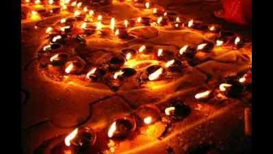 Rangoli hues brighten Diwali