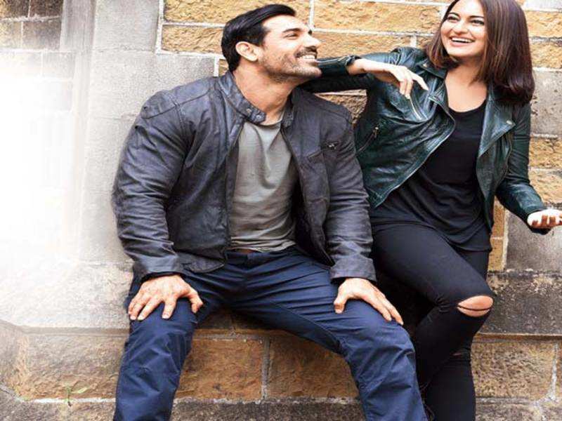 BT EXCLUSIVE: Captured! John Abraham and Sonakshi Sinha on the set of