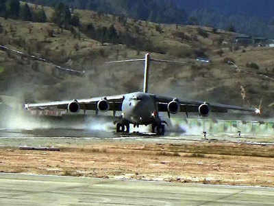 Amid face-off, IAF lands big bird in NE, just 29km from China border