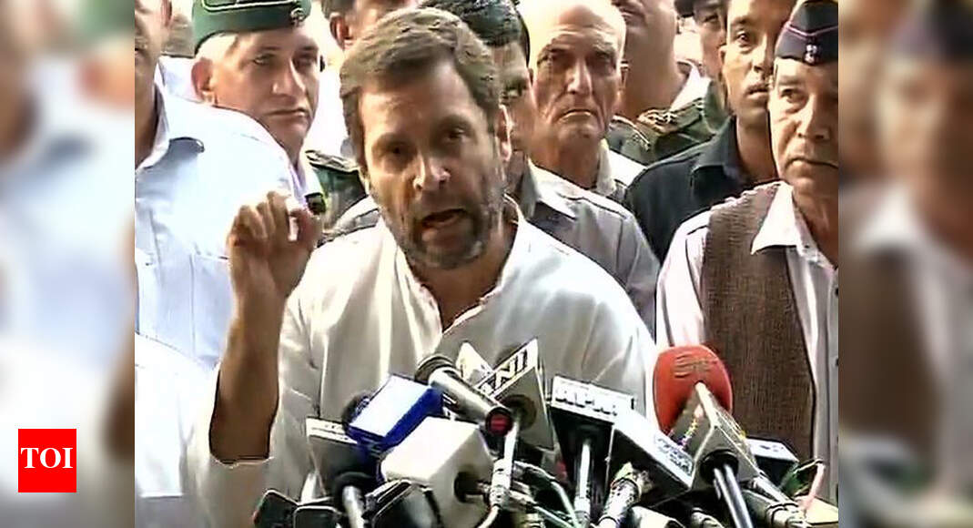 OROP: Rahul Gandhi accuses PM Modi of lying, says defence veterans not ...