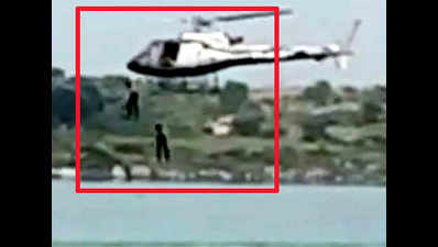 Film stunt goes wrong, two Kannada actors feared dead after jumping from chopper into lake
