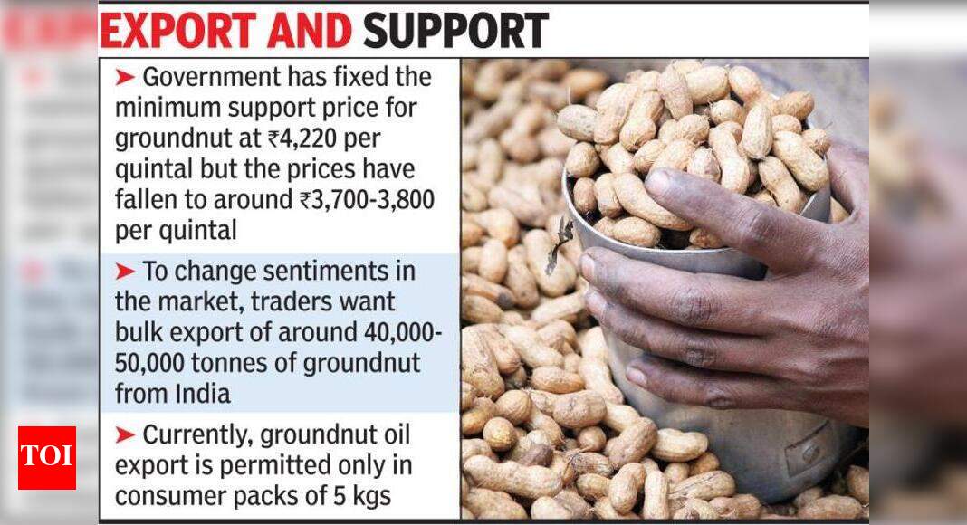 Allow bulk export of groundnut oil Traders to Centre Ahmedabad News