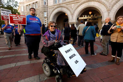 Donald Trump: Disabled boy gets booed out of Trump rally, meets Obama