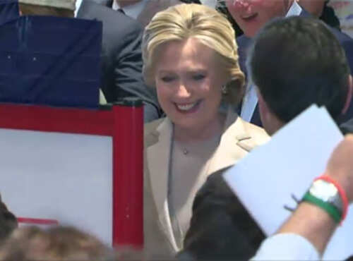 Watch: Hillary Clinton casts her vote