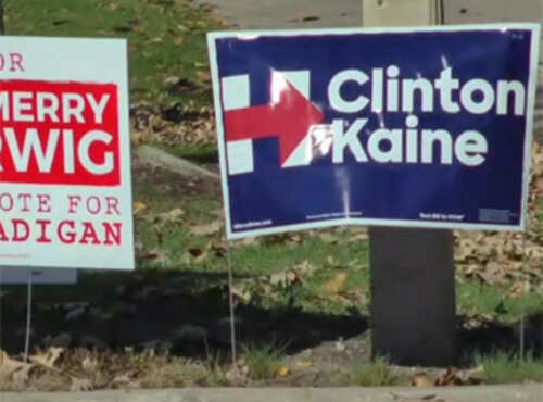 Hillary Clinton's hometown proudly votes