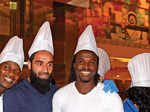 Chennaiyin FC players attend cake-mixing event