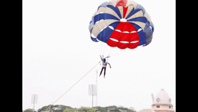 Motorized paragliding launched at Mandrem beach