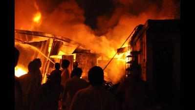 Fire at Bevco's Choondi Junction warehouse