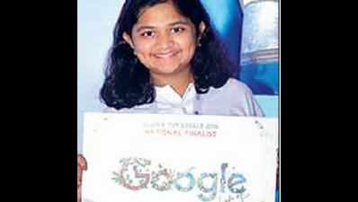 On November 14, this girl’s doodle to feature on Google homepage