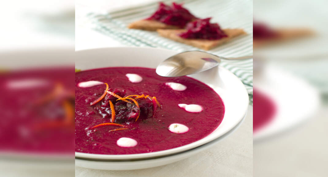 Beetroot and Orange Soup Recipe: How to Make Beetroot and Orange Soup Recipe | Homemade Beetroot and