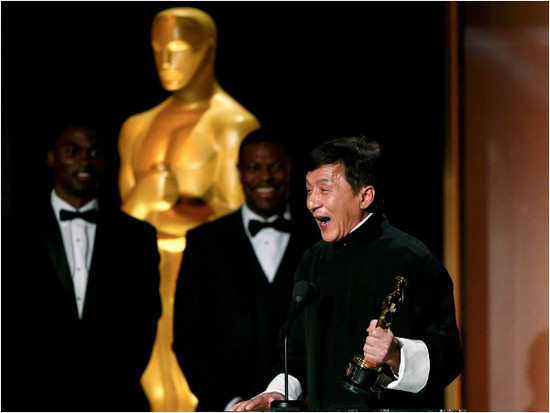 200 movies later, Jackie Chan finally wins an Oscar!