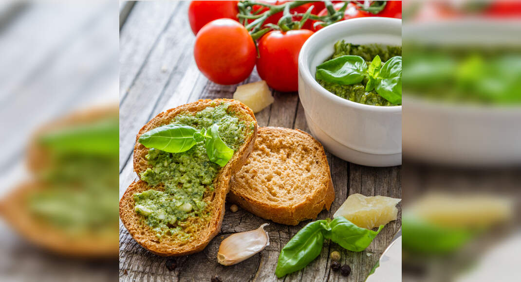 Bruschetta Al Pesto recipe by Pankaj Bhadouria on Times Food