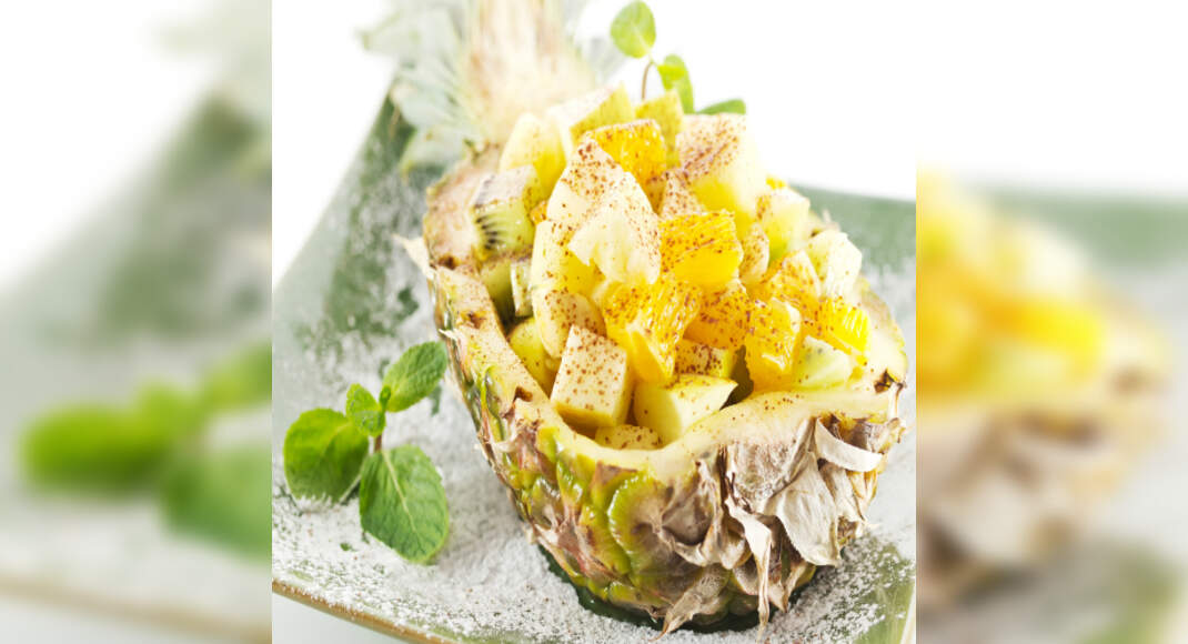 Pineapple and Lettuce Salad Recipe: How to Make Pineapple and Lettuce Salad Recipe | Homemade Pineap