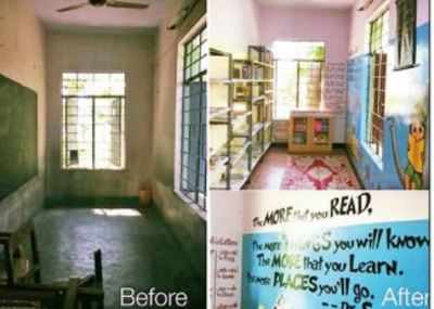 Designers, storytellers come together to build library for underprivileged children