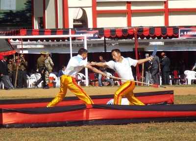 Wushu warriors from ARC help in keeping the Army fighting fit