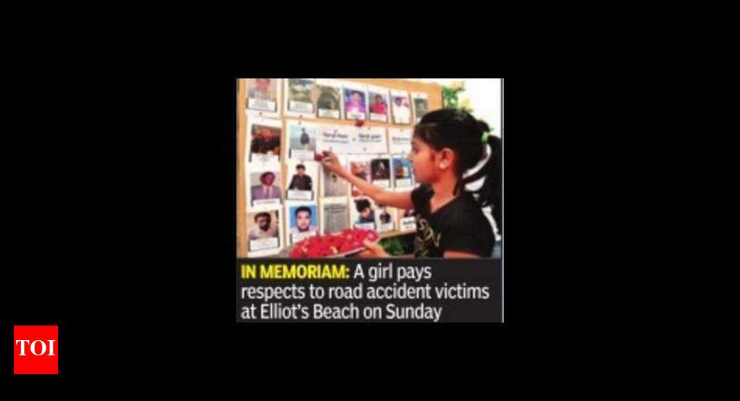 Chennai remembers its road accident victims | Chennai News - Times of India
