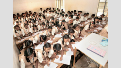 At Bengaluru govt-aided school, 100 students packed in classroom