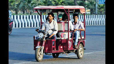 First e-rickshaw registered at east RTO