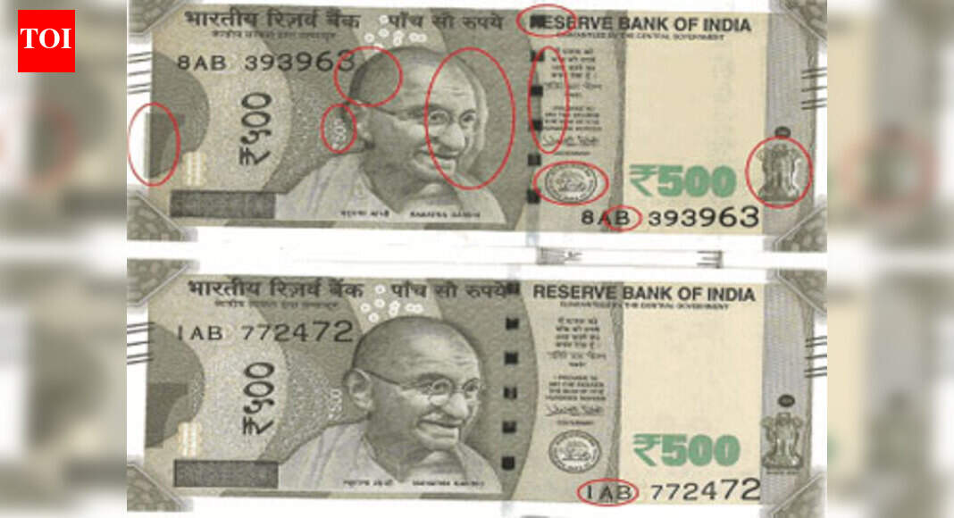 Two variants of the new Rs 500 note surface