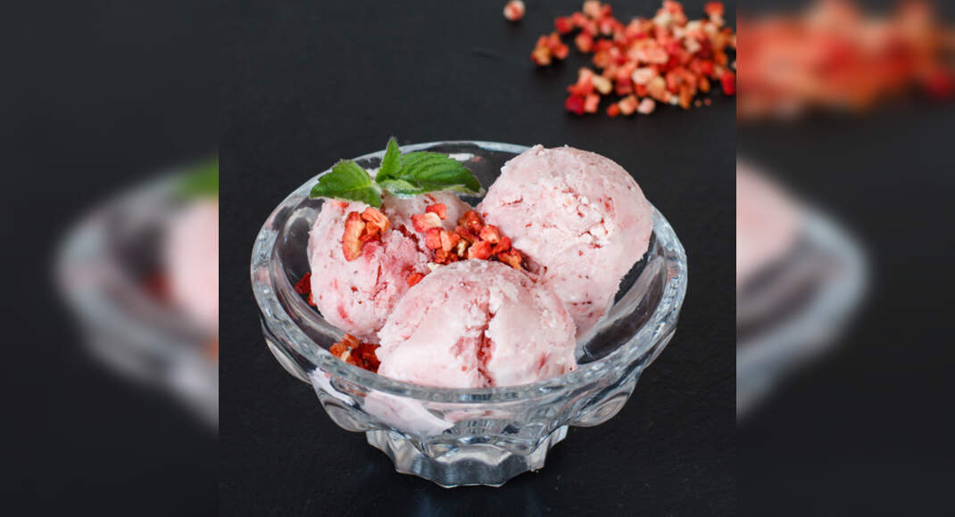 Strawberry Coconut Ice Cream recipe by Pankaj Bhadouria on Times Food