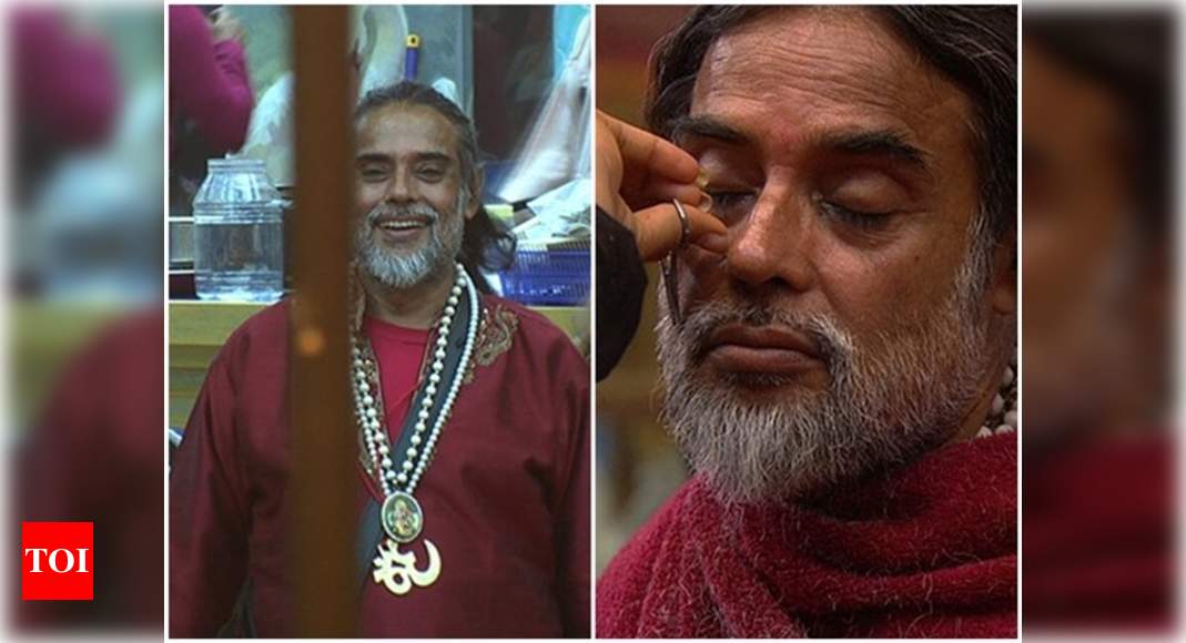 Om Swami And Lopamudra Bigg Boss 10 Lopamudra Gives Swami Om A New Look Trims Off His Beard 9090