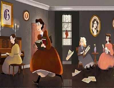 Google Doodle celebrates 'Little Women' author Louisa May Alcott