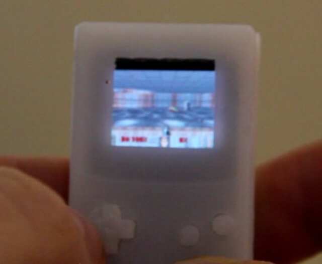 This Mini 3d Printed Game Boy Mod Will Fit Into A Keychain Report - the mini game boy can run games such as doom and other first