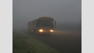 All-weather bulbs in buses to cut out fog