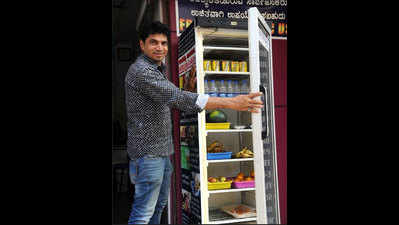 This public fridge in Mangaluru ensures that needy get one square meal a day