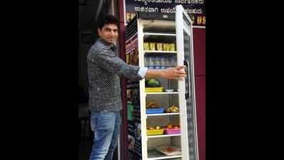 A public fridge that feeds the needy