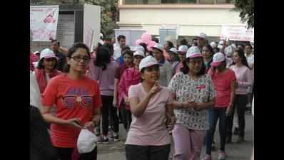 Walkathon, cyclothon held for breast cancer awareness