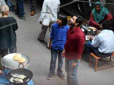 Saif Ali Khan shoots for 'Chef' in Purani Dilli