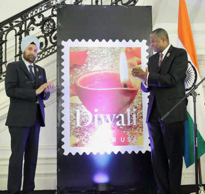 23 nations celebrate release of Diwali stamp in US Times of India