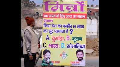 Congress poster in UP rakes up controversy