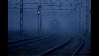 13 trains delayed due to dense fog