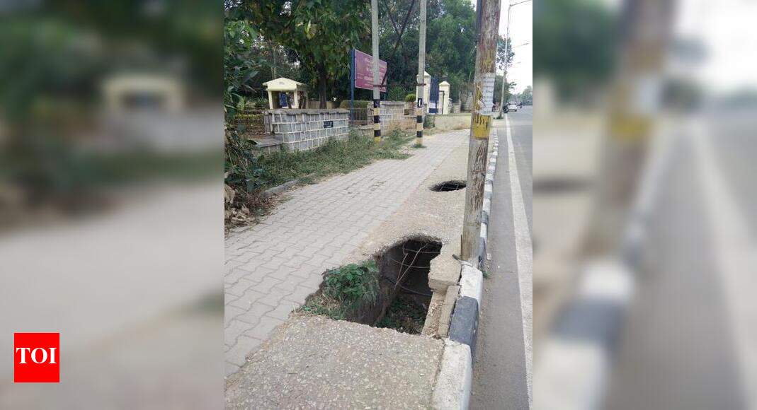 These broken footpaths reflect civic apathy - Times of India