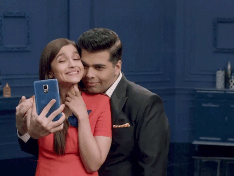 Karan Johar: Karan Johar keeps Alia Bhatt's style in check | Hindi ...