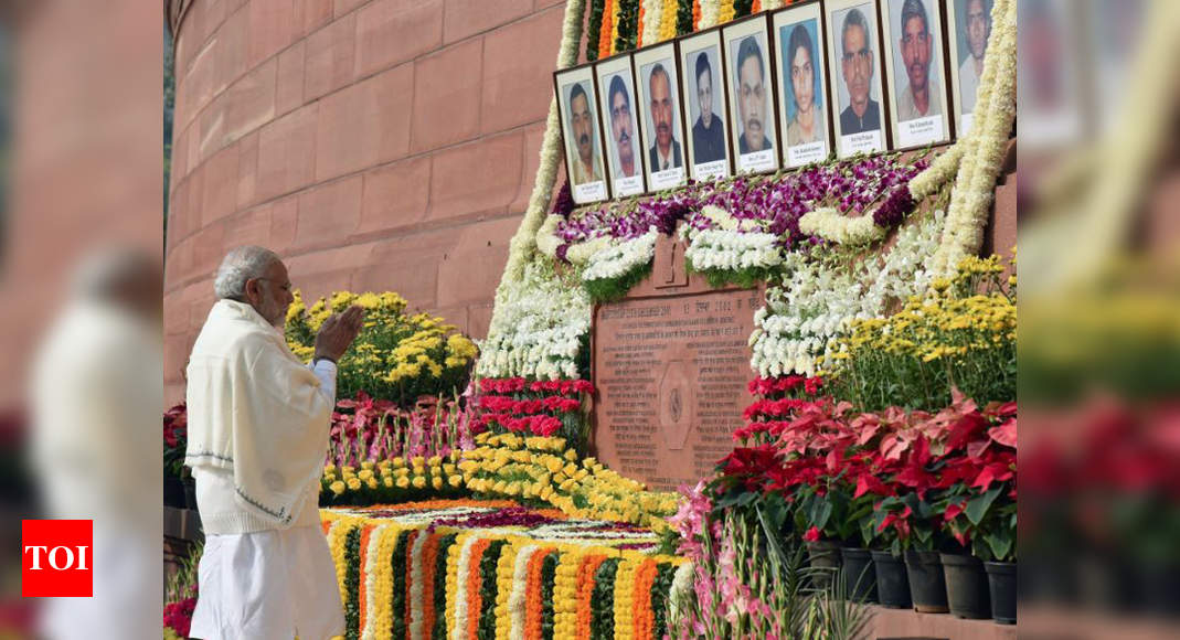 Parliament Attack Mps Pay Tribute To Martyrs Of 2001 Parliament Attack India News Times Of 