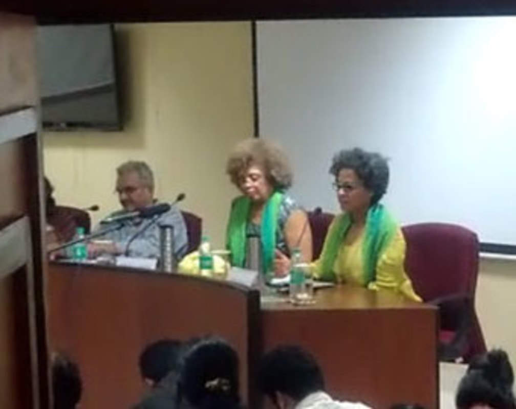 
Mumbai: American activist Angela Davis speaks to students at TISS
